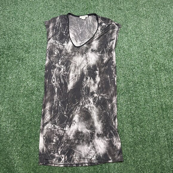 Tops - Helmut Lang Tunic Top Women's Size S Black Gray Sleeveless Made In USA Casual
